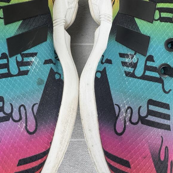 Men’s Adidas Zx Flux Lace Up Low Running Sneakers S75495 Multicolor Drip 10.5 main image 11